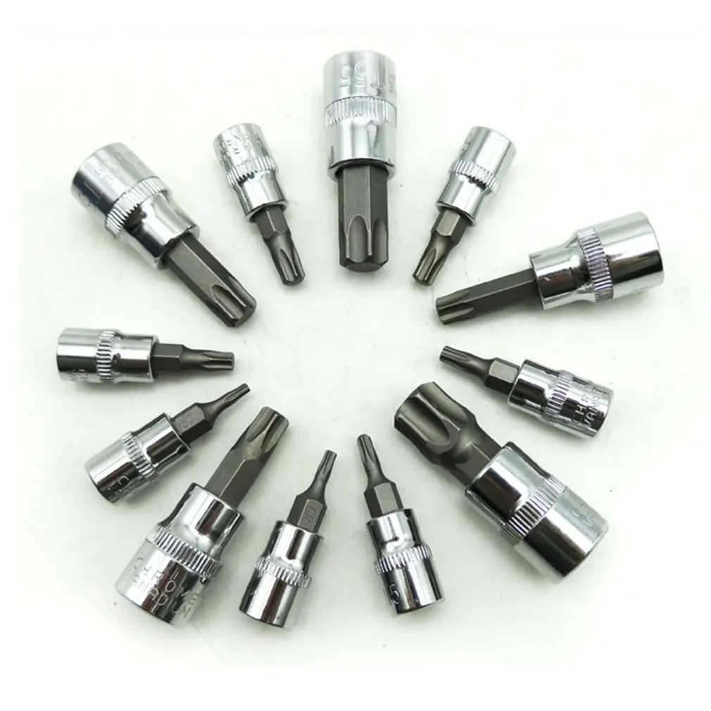 Шестигранный торцевой ключ Torx 13 шт. Шестигранная головка звезда отвертка набор