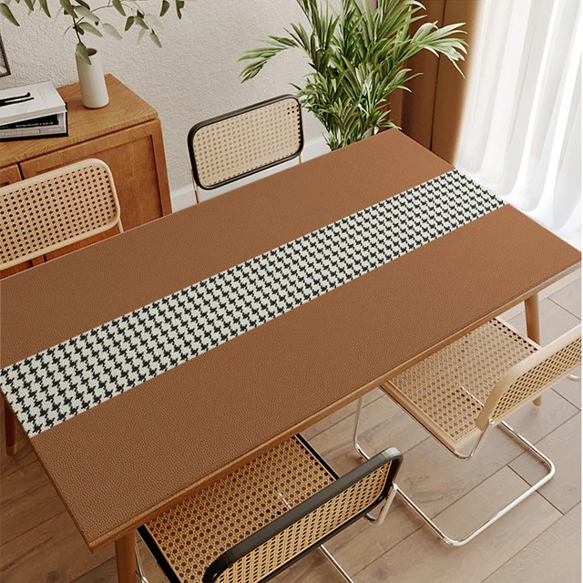 

2021 New Silicone Leather Table Covers Placemats Home Textiles Almofadas Decor Waterproof Oilproof Kitchen Dining Table Mat Dec