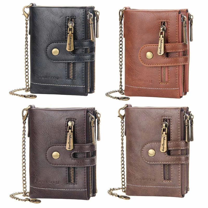 

Кошелек мужской из натуральной кожи, с RFID-защитой