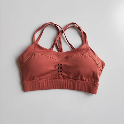 Бесшовный спортивный бюстгальтер с эффектом пуш ап для тренировок женский топ