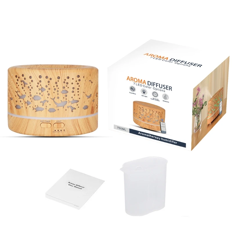 

Ультразвуковой увлажнитель воздуха, 700 мл, диффузор эфирных масел для ароматерапии