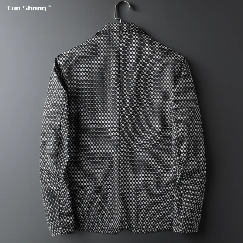 Пиджак мужской повседневный винтажный деловой Блейзер уличная одежда в стиле