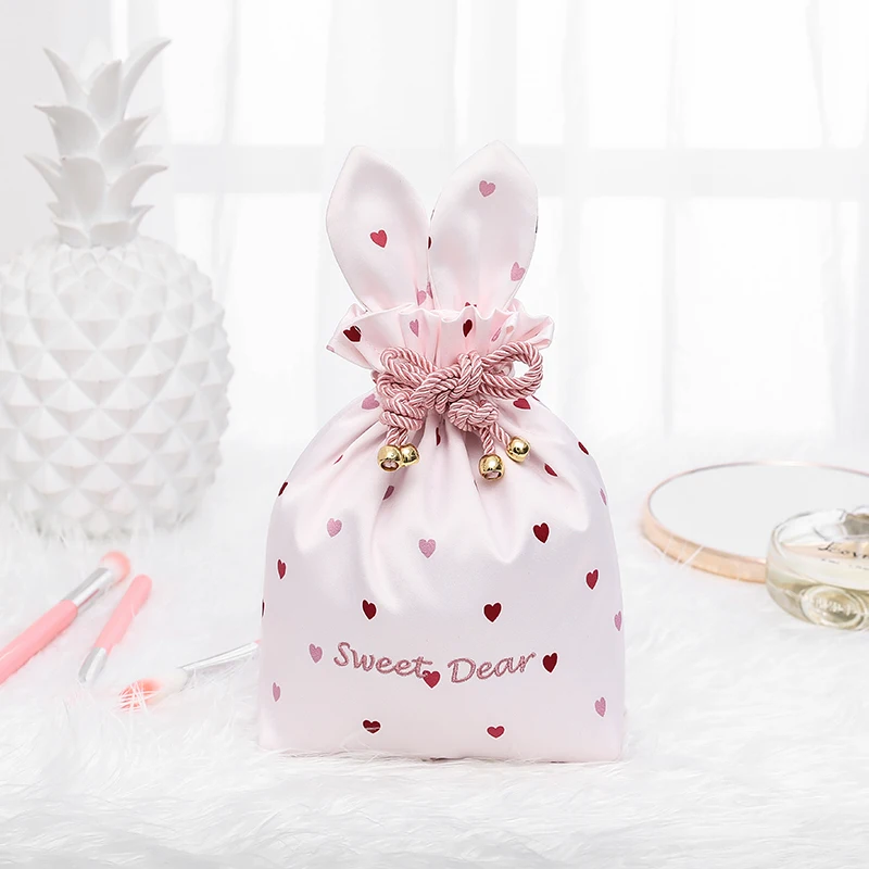 

Portable Cute Women Storage Bag Outdoor Travel Makeup Bag Drawstring Rangement Vetement High Capacity Organizer Set Bags MM60SNB