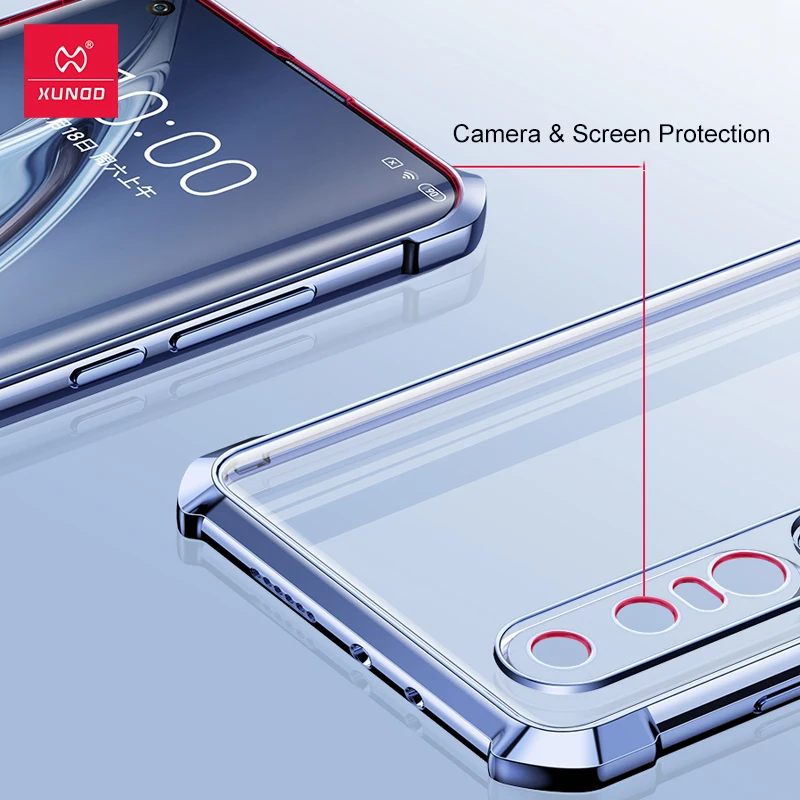 Чехол Xundd для Xiaomi Mi 10 Pro противоударный прозрачный чехол телефона подушки