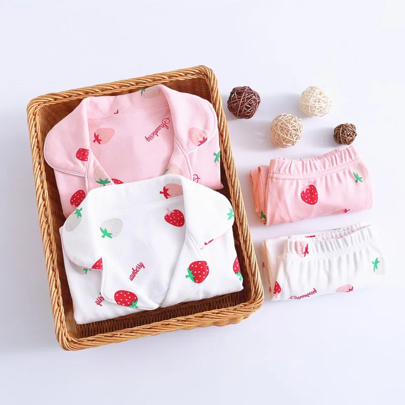 Высокое качество Весенние пижамы для девочек-подростков Одинаковые хлопковые