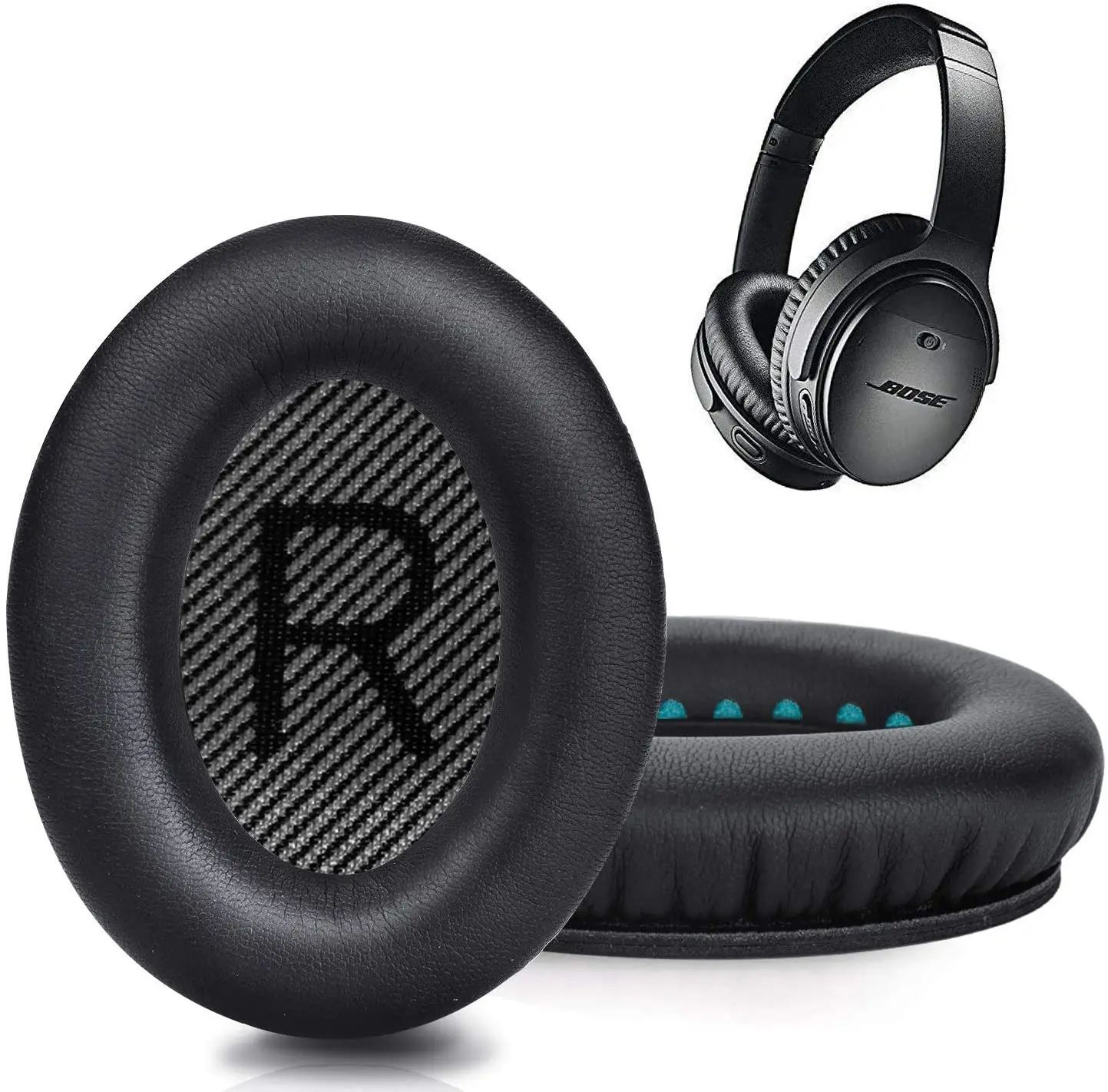 

Амбушюры премиум-класса совместимы с наушниками Bose QuietComfort 35 QuietComfort 35 II. Высококачественная протеиновая кожа
