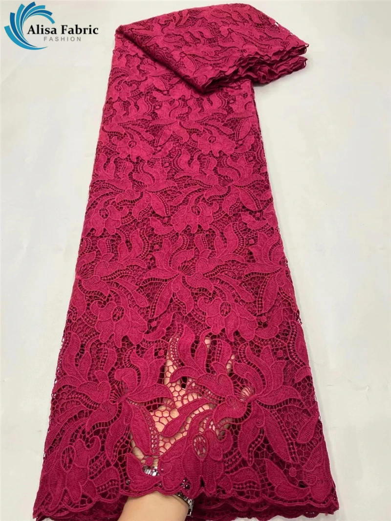 Комплект фиолетового цвета в африканском стиле шнур кружево ткань Гипюр Ткань 5