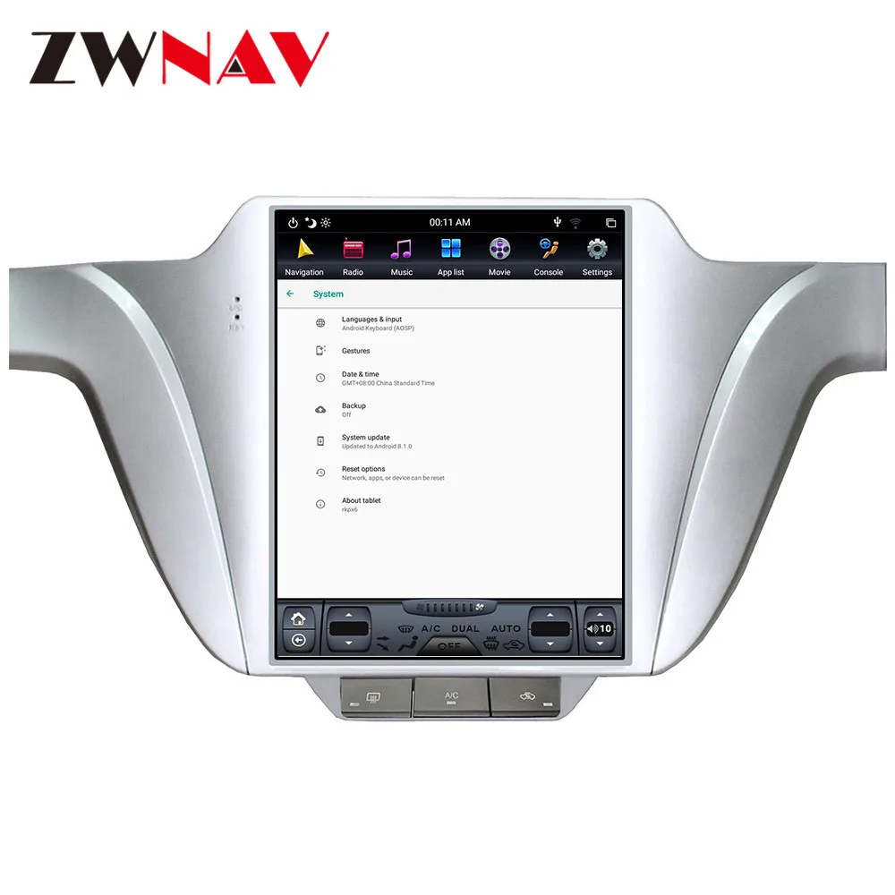 ZWNAV вертикальный экран Tesla Android 9 0 PX6 4 Гб + 64 Встроенный DSP CARPLAY для Volkswagen Lavida 2013-2017 gps