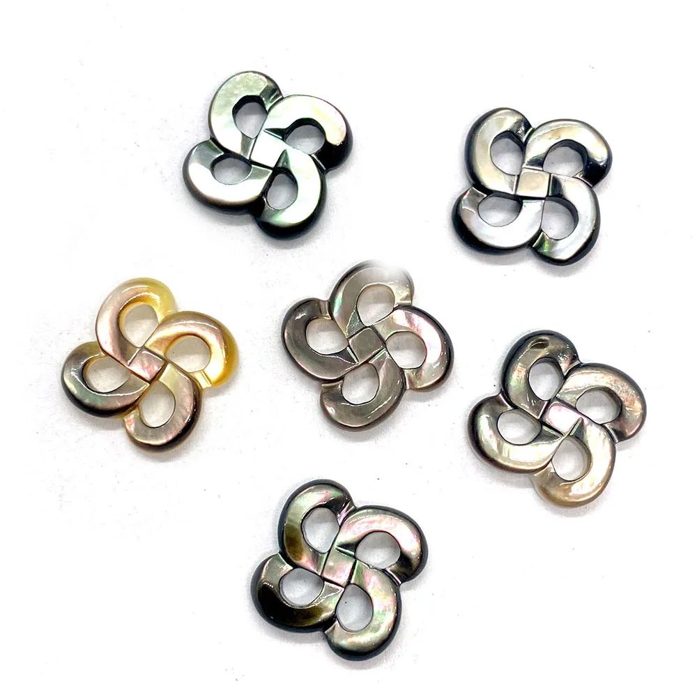 

Natural Sea Shells Loose Beads Flower Shape Black Shell Jewelry Making DIY Bracelet Necklace Accessories Jewelry Charm Wholesale