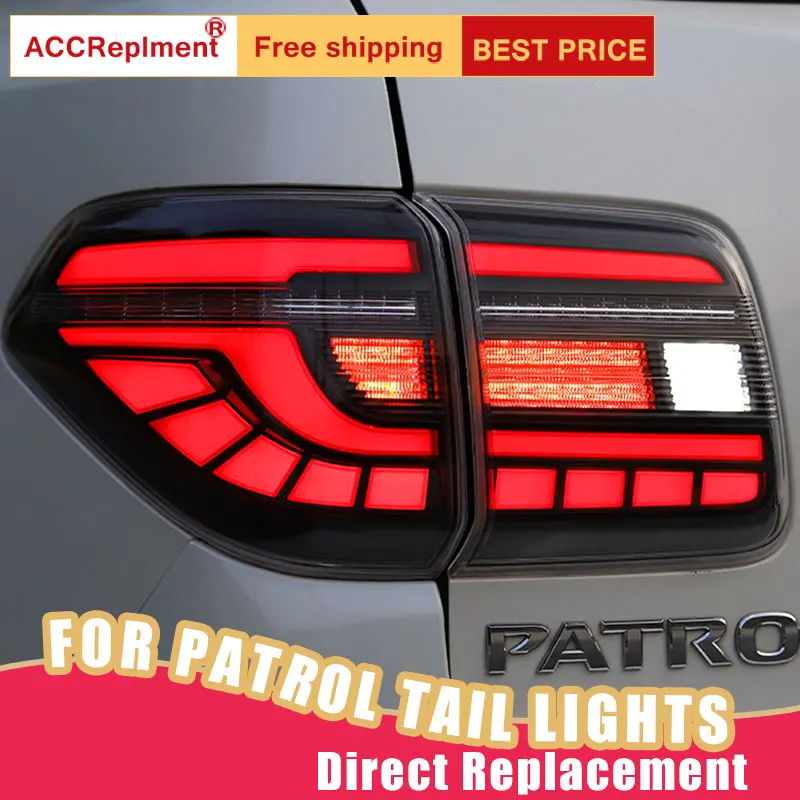 

New LED Taillight Assembly For Nissan Patrol 2012-2019 LED Rear Lamp Brake Reverse Light Rear Back Up Lamp DRL Car Taillight