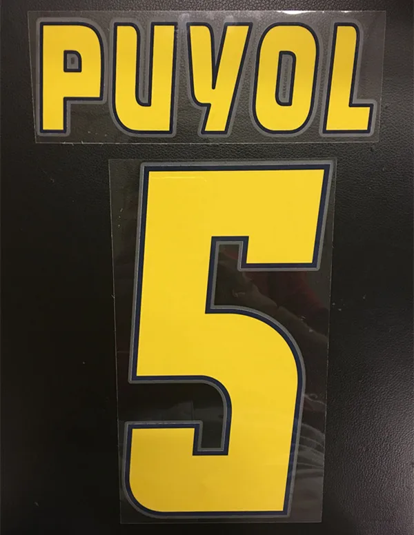 Ретро 2004 2005 сезон #5 PUYOL печать nameset футбольная нашивка значки|Футбол| |