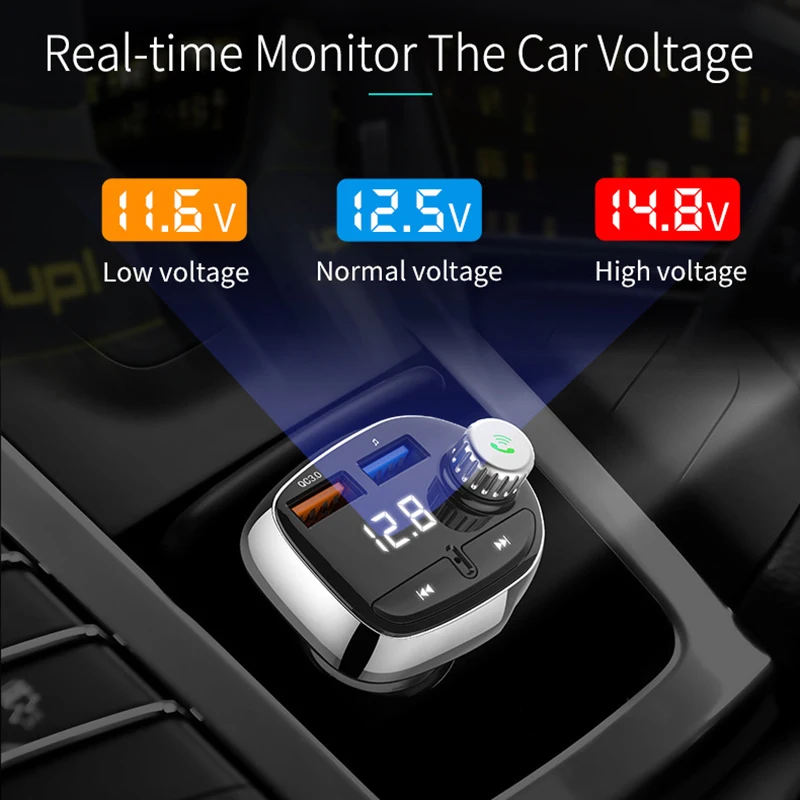 Car Charger Bluetooth MP3 Player FM Music Radio Wireless Hands-free Dual USB V-Best | Автомобили и мотоциклы