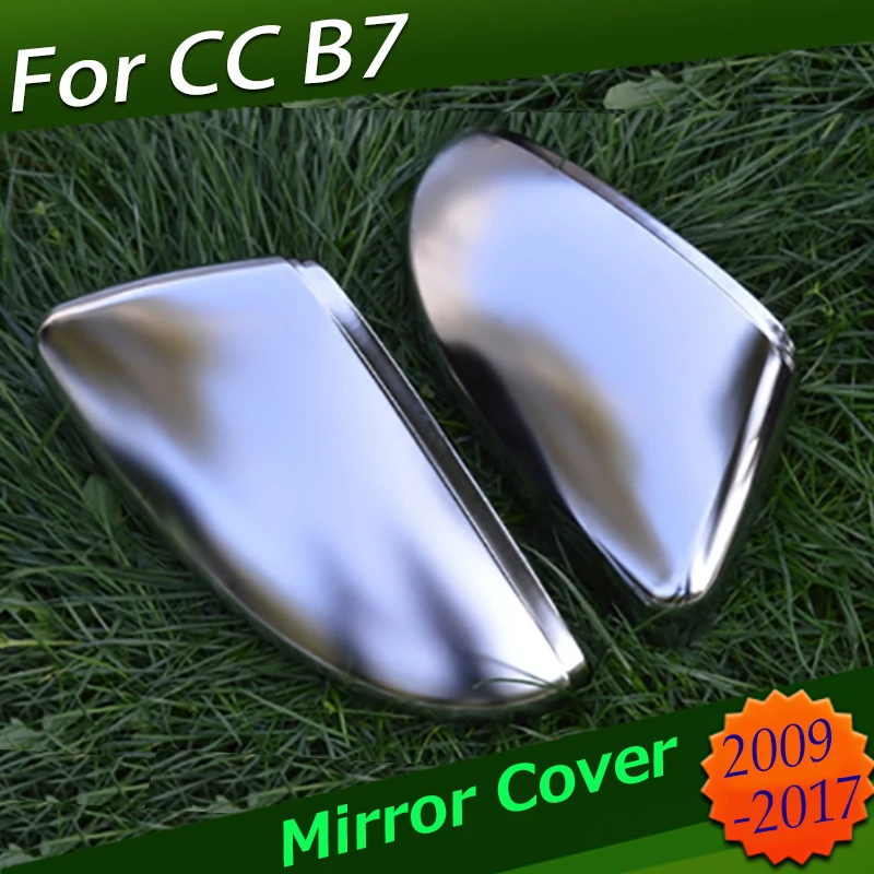 Для V W Magotan B7 CC Scirocco Bee пара матовых хромированных крышек для зеркала заднего вида