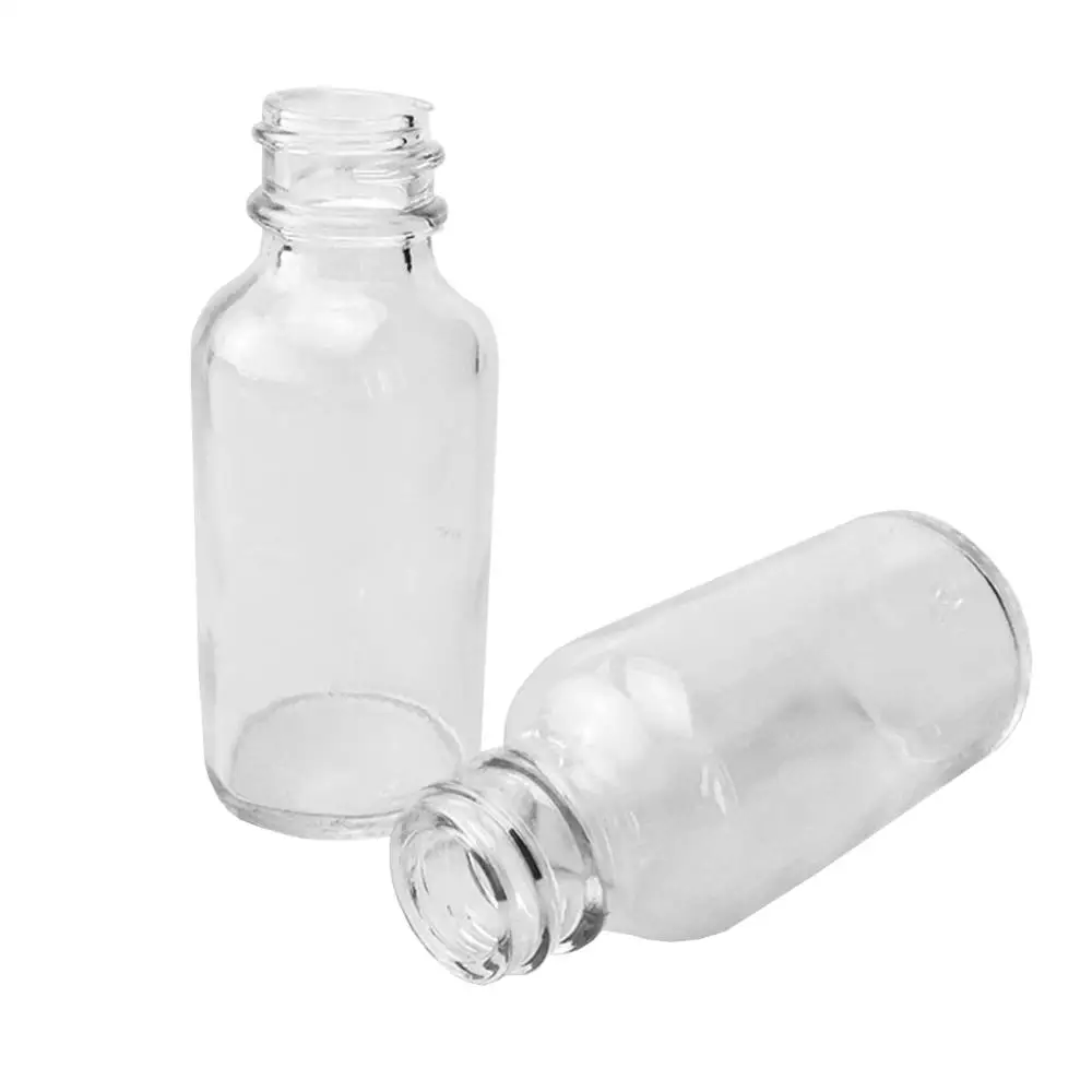 

40Pcs Glass Reagent Bottles 15ML 30ML Screw Lab Sample Storage Bottle without Lids Brown Clear Wide/Narrow Mouth Jars