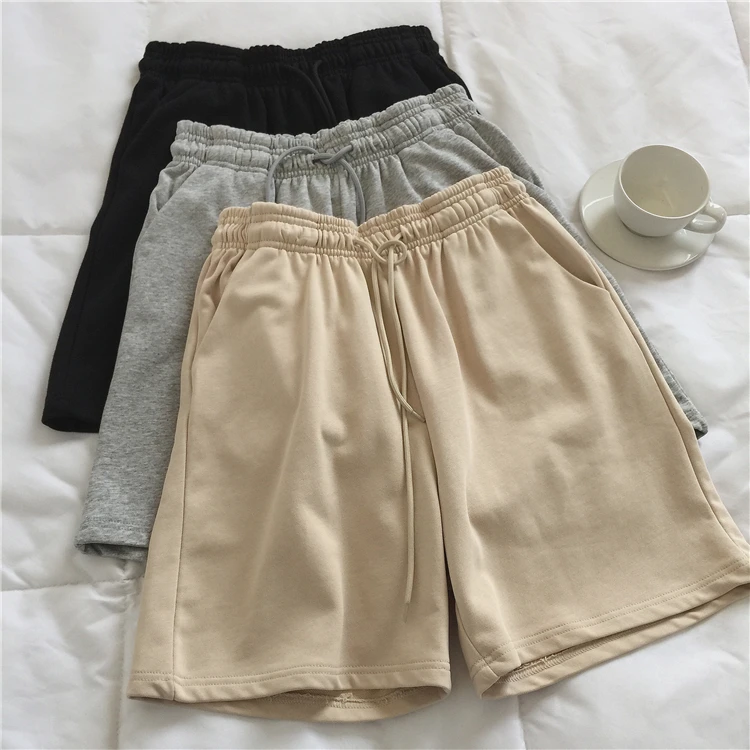 

Lazy sweater pants terry shorts home joker casual pants