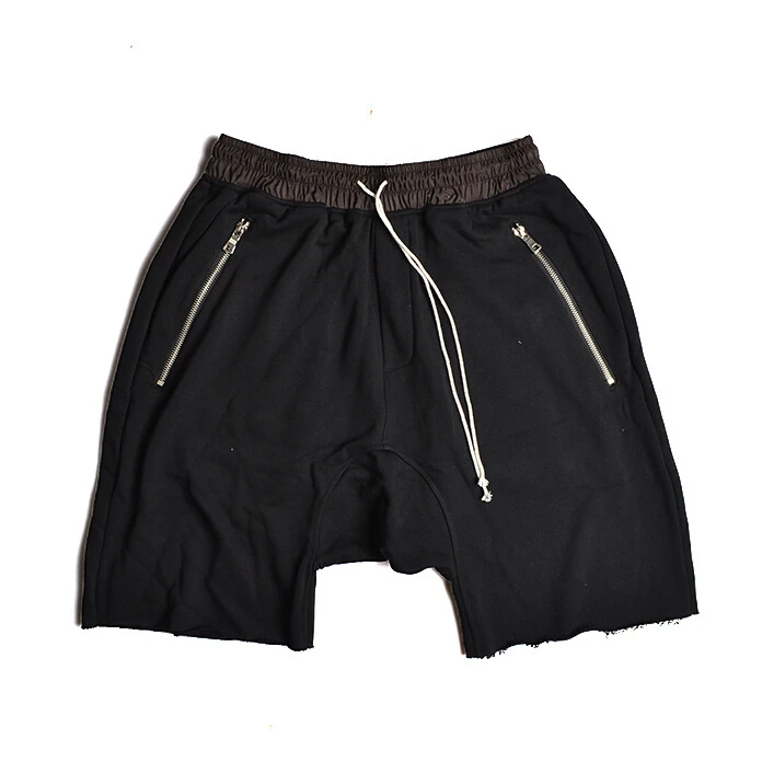 

Good quality mens casual hip hop harem short pants board shorts men drop crotch boardshorts elastic harem shorts for man