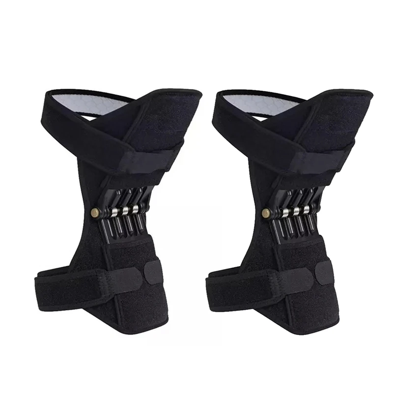 

1Pair Knee Protection Booster Power Lifts Joint Support Pads Breathable Non-Slip Rebound Spring Force Knee Booster Leg Protector