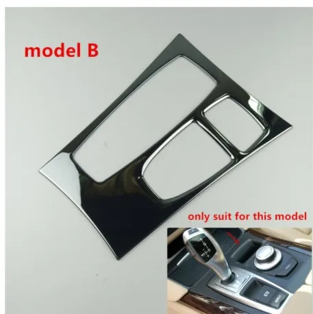 Черный Центральный пульт переключения передач Панель украшения Накладка для BMW X5