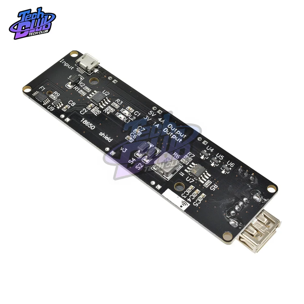Держатель платы расширения литиевой батареи 18650 разъем Micro USB Type A для WEMOS ESP32 плата