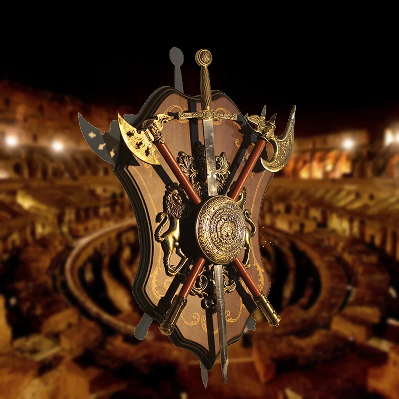 

Home wall painting wall decoration Medieval armor decoration items shield cafe wall hanging wall decoration bar