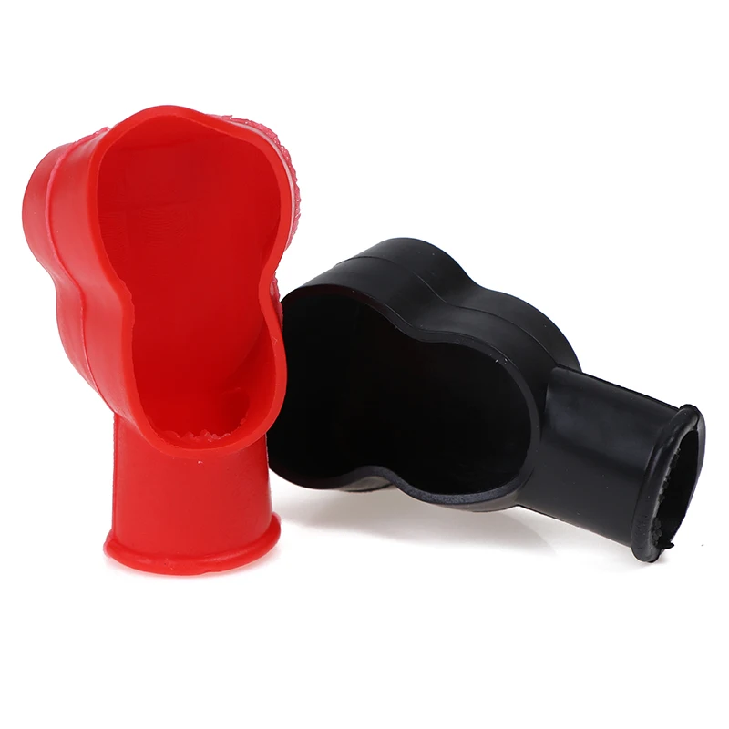 

2pcs Universal Car Battery Terminal Cap Negative Positive Terminal Covers Protector Replacement Batteries Car Accessories
