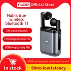 Наушники NUBIA TWS T1 для Nubia RedMagic 6S Pro, беспроводные наушники с поддержкой Bluetooth T1, 90 мс, с низкой задержкой, время работы от батареи 5-30 часов