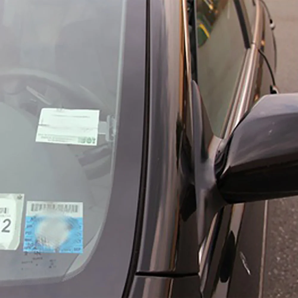 

2pcs Parking Storage Preserve Compact Multipurpose For Permit Transparent Conductor Smooth Accessories Ticket Clip