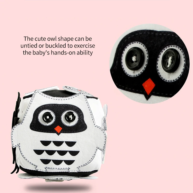 

Geometric Vivid Color Education Dice Toy Geometric Shape Infant Toy Shoe Lace Geometric Toy With Bell Design For Boys And Girds