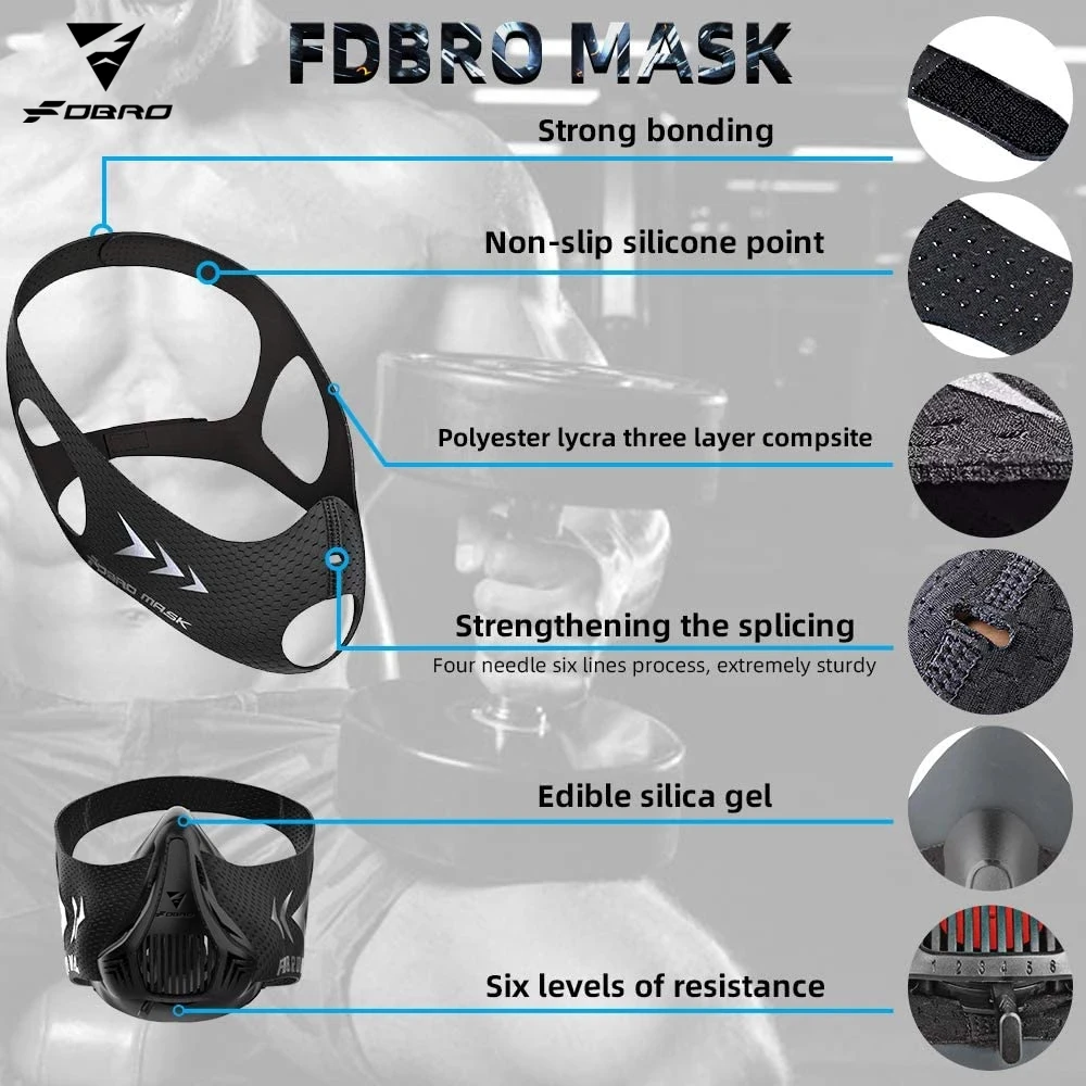 Спортивная маска FDBRO тренировочные спортивные маски 3 0 для бега фитнеса
