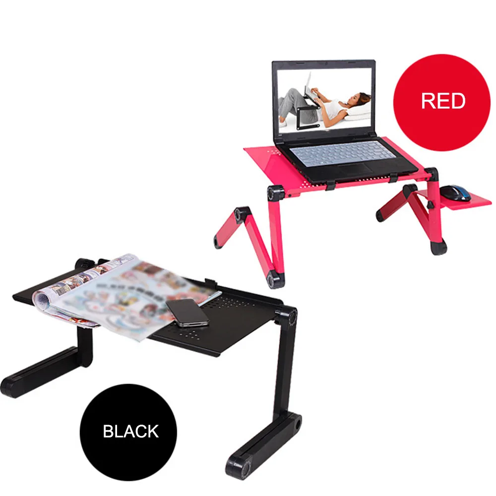 Стол для ноутбука Регулируемый алюминиевый эргономичный портативный столик