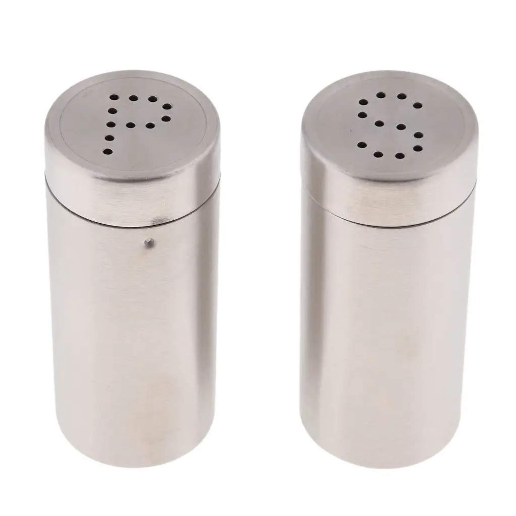

2Pcs Salt Pepper Shakers Elegant Salt Pepper Kosher Sea Salts Spices