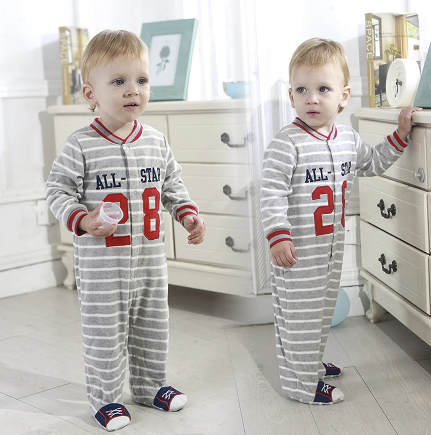 Новинка 2021 зимняя флисовая детская одежда боди с длинным рукавом для маленьких