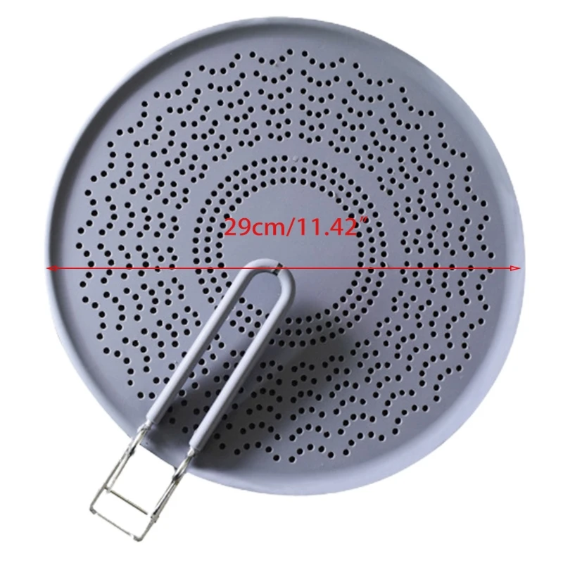 

Silicone Splatter Screen Pan Cover With Folding Handle High Heat Resistant Oil Splash Guard Heat Insulation Cooling Mat
