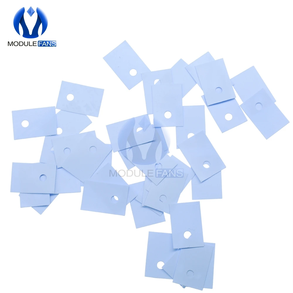 200PCS TO-220 Insulation Pads Silicone Heatsink Shim for Laptop CPU GPU VGA Card IC Good Thermal Conductivity Ultrasoft