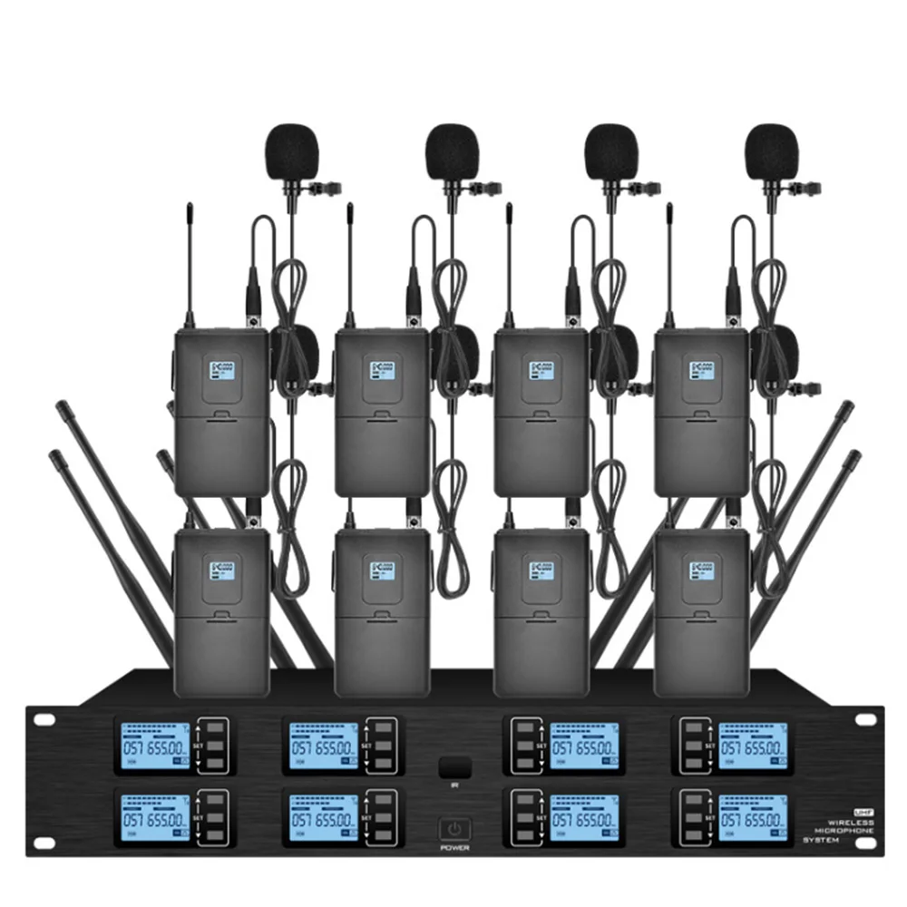 

Беспроводной микрофон UHF, петличный микрофон для сцены, школы, конференц-зала, церкви, лекций