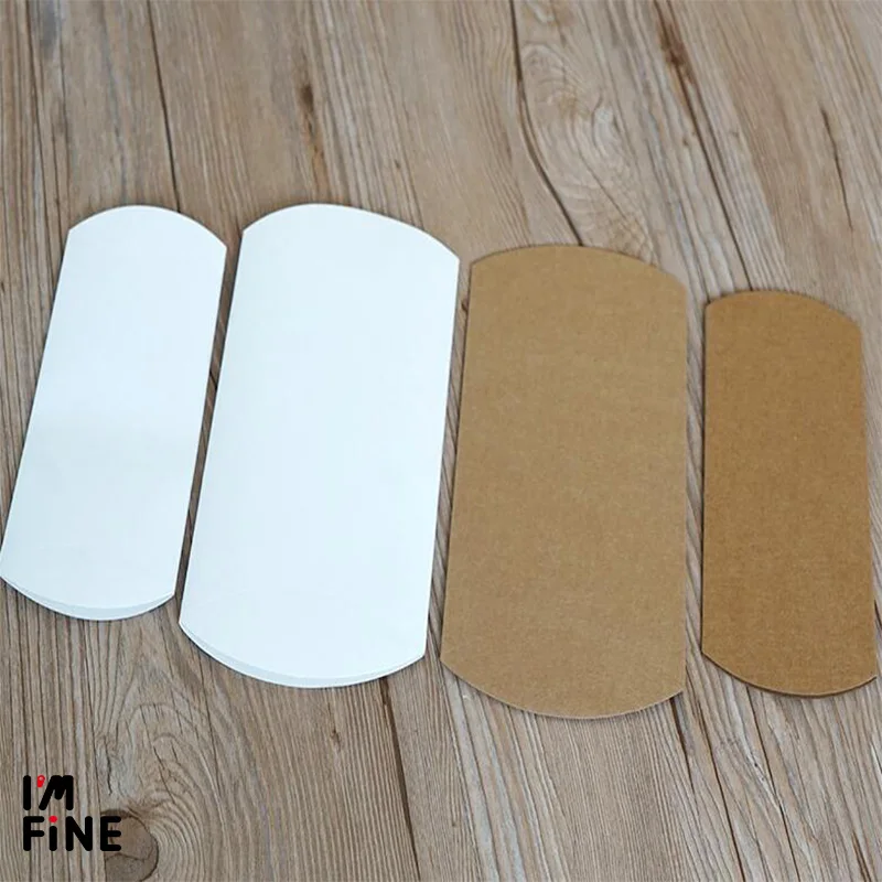 Большой крафт-крафт бумажный комплект ювелирных изделий коробка для подушек