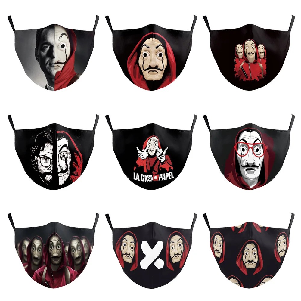 Мужская маска для грабителей по испанскому телевизору дали лицевая La Casa De Papel