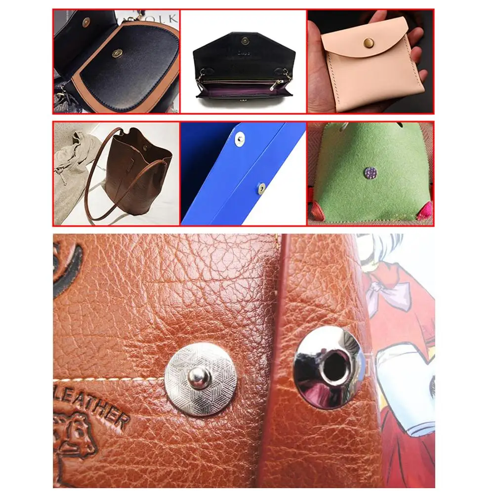 5 шт. 17 мм прочные магнитные защелкивающиеся крепления в форме люверсов