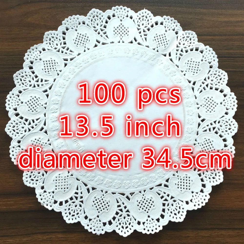 100 шт. белые круглые коврики диаметром 13 5 см 34 дюйма|paper doilies|lace paper doilieslace |