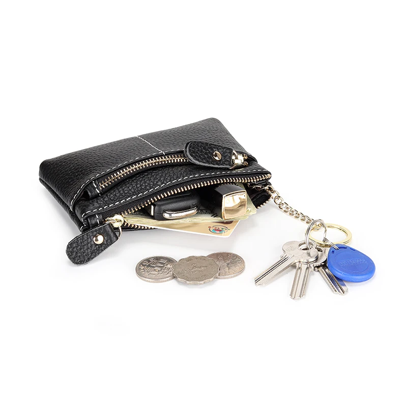 

COMFORSKIN 100%Genuine Leather Unisex Coin Purse New Arrivals Mini Zipper Purse For Female Cowhide Girl's Coin Pockets