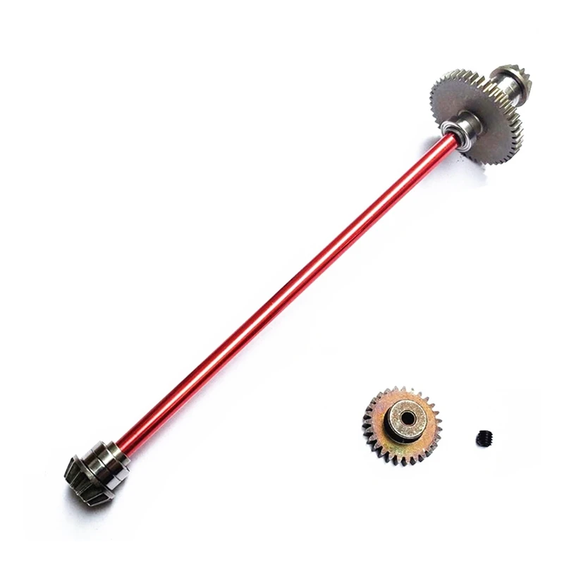 

for Wltoys 144001 1/14 RC Car Metal Main Central Axle Drive Shaft with Motor Gear Upgrade Parts Accessories
