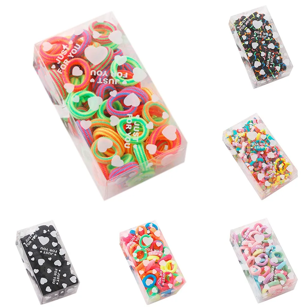 Резиночки для девочек 100 шт./упак. в штучной упаковке Полотенца кольцо Детская