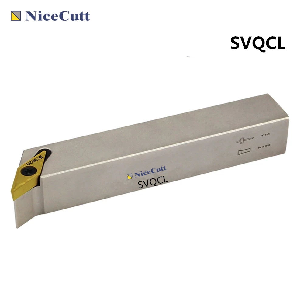 

Токарный станок Nicecutt SVQCL, внешний держатель для токарного станка, левая ручка для VCMT