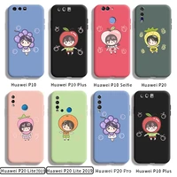for huawei p10 p10 plus p10 seifie p20 p20 lite 2018 p20 lite 2019 p20 pro casing with fruit pattern back cover silica gel case