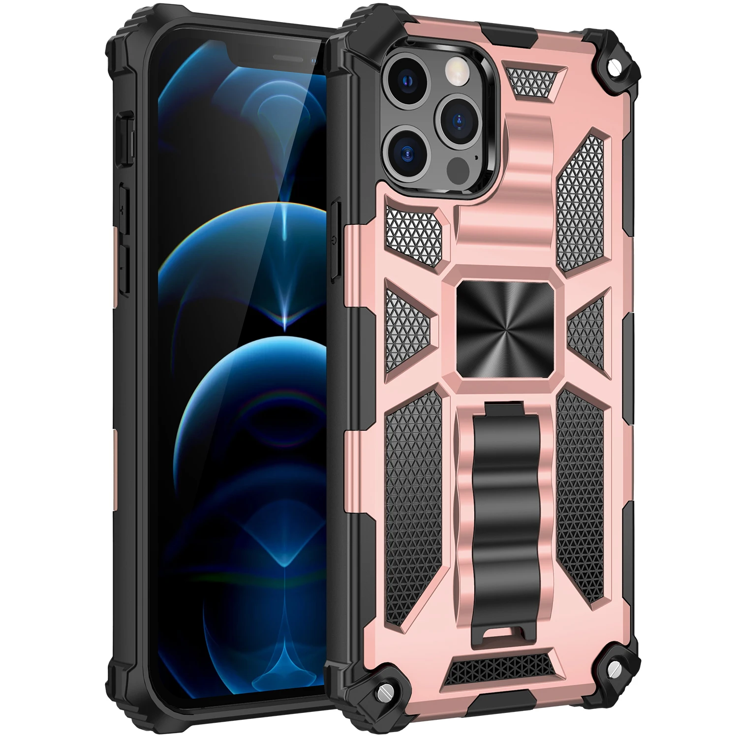 

Phone Case For Huawei P Smart Z Y9 Prime 2019 P40 Lite 4G E Y7P 2020 Nova 6 SE 7i Y7A Y9A Magnetic Invisible Bracket Back Cover