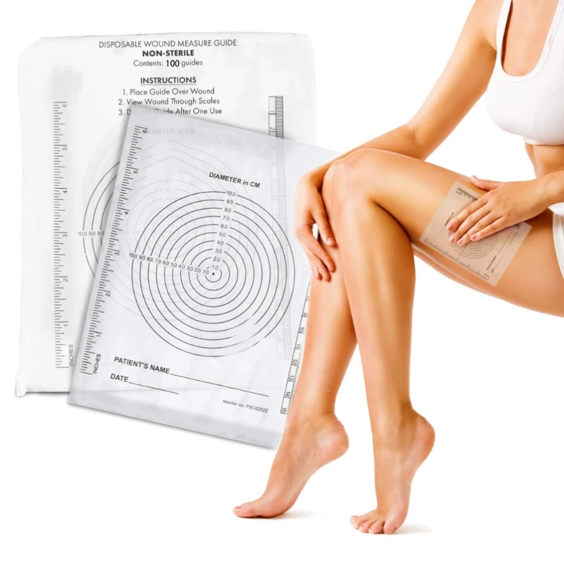 

Wound Measuring Bullseye 100 Pcs Wound Measuring Tool Device Wound Measure Guide