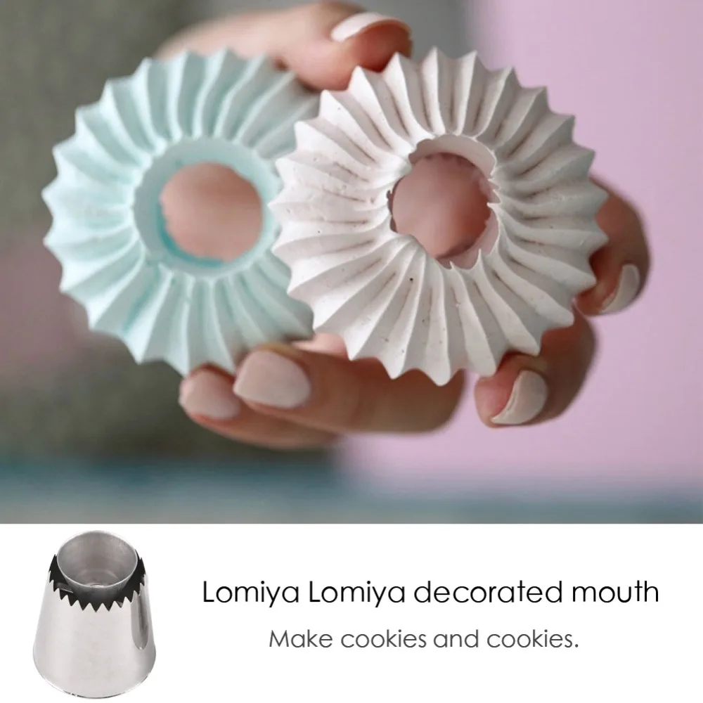 Нержавеющая сталь и печенье японского клуба пластиковый цветок рот с окантовкой