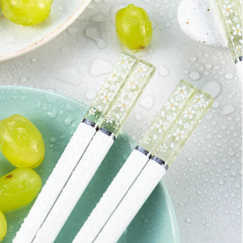 

Mildew proof Chopsticks Cherry Blossoms Sushi Sticks Tableware Japanese Chinese Korean Food 24cm 1 Pair