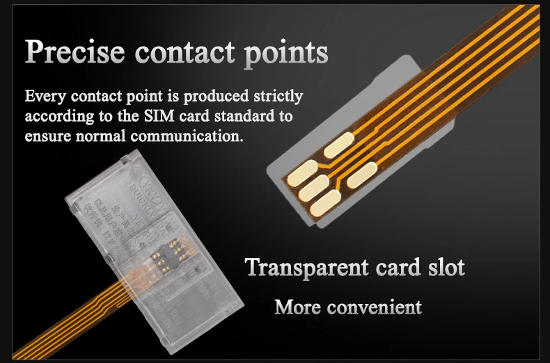Прозрачный адаптер для SIM карты NANO Turn to Big Card мобильный телефон Удлинительный