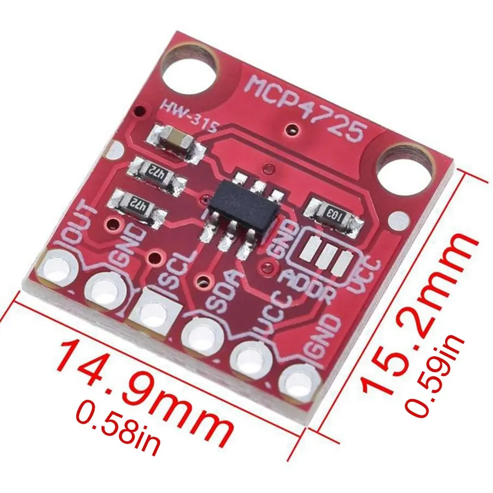

Mcp4725 Module I2C Dac Breakout Development Board I2C Control Digital-To-Analog Converter Microcontroller